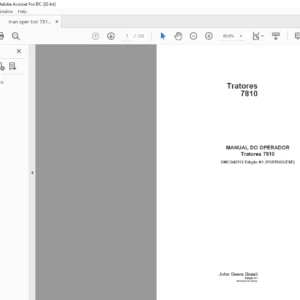 John Deere Tratores 7810 MANUAL DO OPERADOR - PDF DOWNLOAD (Portuguese)