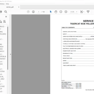 TIGERCAT 853E FELLER BUNCHER SERVICE MANUAL - PDF DOWNLOAD