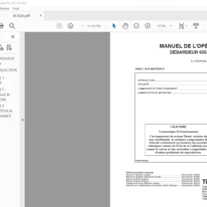 TIGERCAT DÉBARDEUR 635D MANUEL DE L’OPÉRATEUR - PDF DOWNLOAD (French)