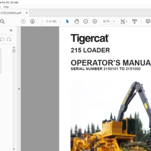 Tigercat 215 LOADER OPERATOR’S MANUAL SN 2150101 - 2151000 - PDF DOWNLOAD