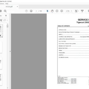 Tigercat 230 240 Loader SERVICE MANUAL - PDF DOWNLOAD