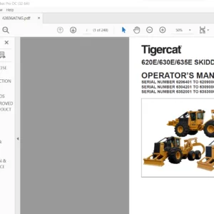 Tigercat 620E 630E 635E SKIDDER OPERATOR’S MANUAL - PDF DOWNLOAD