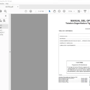 Tigercat 720E Taladora Engavilladora MANUAL DEL OPERADOR - PDF DOWNLOAD (Spanish)