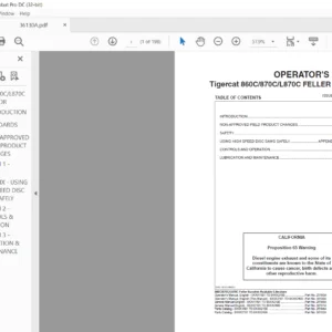 Tigercat 860C 870C L870C FELLER BUNCHERS Operator's Manual - PDF DOWNLOAD