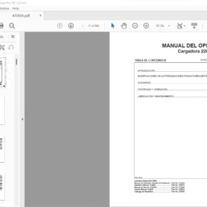 Tigercat Cargadora 220D MANUAL DEL OPERADOR - PDF DOWNLOAD (Spanish)