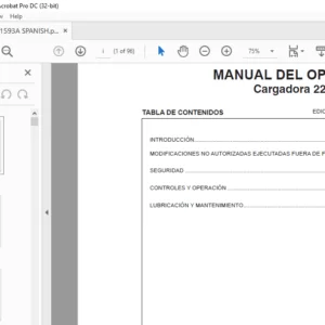 Tigercat Cargadora 220D MANUAL DEL OPERADOR - PDF DOWNLOAD (SPANISH)