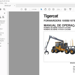 Tigercat FORWARDERS 1055B 1075B MANUAL DE OPERAÇÃO - PDF DOWNLOAD