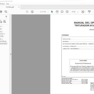 Tigercat M726E TRITURADOR MANUAL DEL OPERADOR - PDF DOWNLOAD
