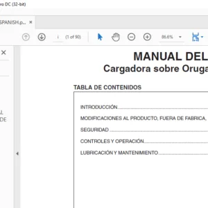 Tigercat T234 Cargadora sobre Orugas MANUAL DEL OPERADOR - PDF DOWNLOAD(Spanish)