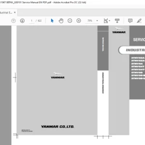 Yanmar Industrial Engines 3TNV82A - 4TNV106T 0BTNV_G00101 Service Manual EN PDF