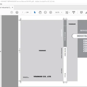 Yanmar Industrial Engines 3TNV88C - 4TNV98CT 0BTN4G00200 Service Manual EN PDF