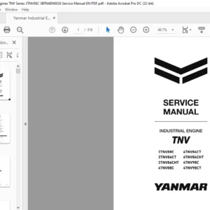 Yanmar Industrial Engines TNV Series 3TNV88C Service Manual EN PDF