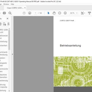 class CORTO 3200 F Profil Betriebsanleitung- PDF DOWNLOAD (GERMAN)