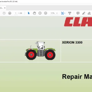 CLAAS XERION 3300 REPAIR MANUAL - PDF DOWNLOAD