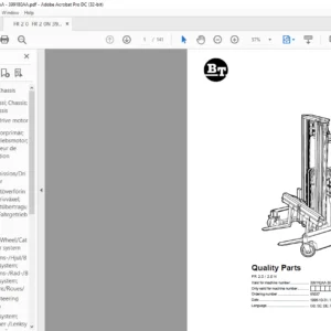 BT FR 2.0 / 2.0 N Quality Parts Manual - PDF DOWNLOAD