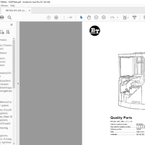 BT RR M4 / M5 / M6 / ( C ) / 15 Quality Parts Manual - PDF DOWNLOAD