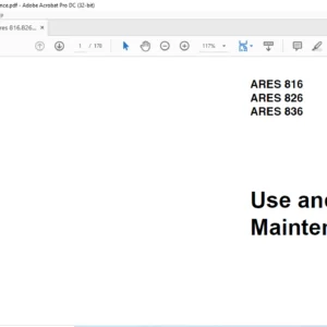 CLAAS ARES 816 ARES 826 ARES 836 Use and Maintenance Manual - PDF DOWNLOAD