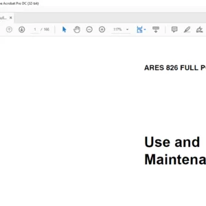 CLAAS ARES 826 FULL POWERSHIFT Use and Maintenance Manual - PDF DOWNLOAD