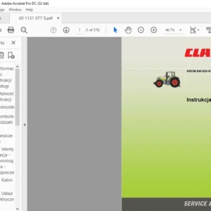 CLAAS AXION 840-820-810 CMATIC instrukcja obsługi - PDF DOWNLOAD (Polish)