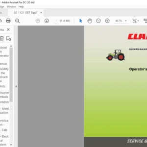 CLAAS AXION 850-840-830-820-810 C.I.S. Operator's Manual- PDF DOWNLOAD