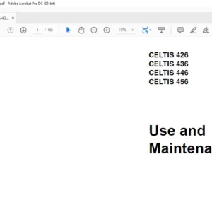CLAAS CELTIS 426 CELTIS 436 CELTIS 446 CELTIS 456 Use and Maintenance Manual - PDF DOWNLOAD