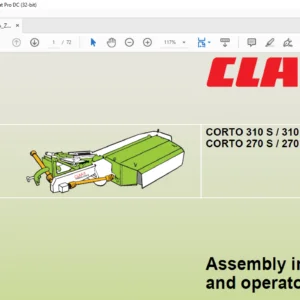 CLAAS CORTO 310 S / 310 N Typ 653 CORTO 270 S / 270 NC / 270 N Typ 649 Assembly instructions and operator’s manual- PDF DOWNLOAD