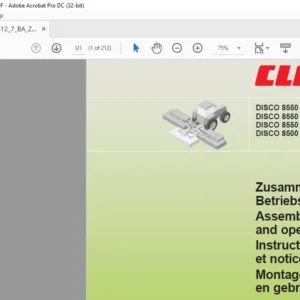 CLAAS DISCO 8550 C Plus DISCO 8550 Plus DISCO 8550 C-T DISCO 8500 C Assembly instructions and Operator’s Manual_DE_EN_FR_NL
