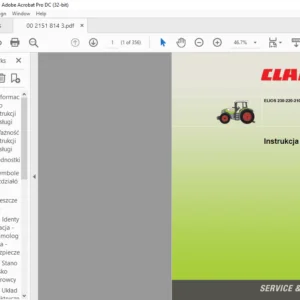 CLAAS ELIOS 230-220-210 instrukcja obsługi - PDF DOWNLOAD (Polish)