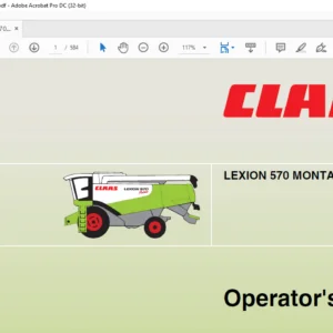 CLAAS LEXION 570 Montana Operator’s Manual - PDF DOWNLOAD