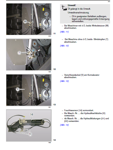 CLAAS LEXION 600 - 510 Quantimeter FITTING INSTRUCTIONS Manual _DE_EN ...