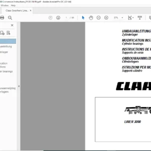 CLAAS LINER 3000 Conversion instructions Manual_DE_FR_GB_EN_IT_NL - PDF DOWNLOAD