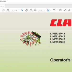 CLAAS LINER 470 S LINER 430 S LINER 390 S LINER 350 S Operator’s Manual - PDF DOWNLOAD