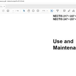CLAAS NECTIS 217  227  237 NECTIS 247  257  267 Use and Maintenance Manual - PDF DOWNLOAD
