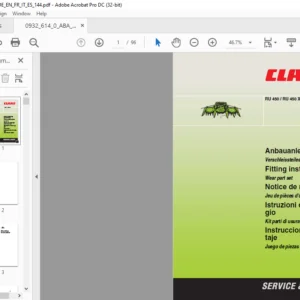 CLAAS RU 450  RU 450 Xtra Wear part set Fitting Instructions Manual_DE_EN_FR_IT_ES - PDF DOWNLOAD