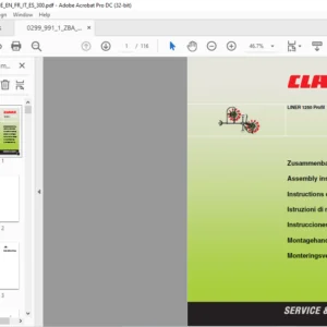 CLAAS TARGO K-SERIE Reduced Speed Fan Conversion Instructions Manual _DE_FR_EN_FR_IT_