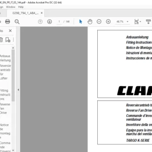 CLAAS TARGO K-SERIE Reverse Fan Drive FITTING INSTRUCTIONS MANUAL_DE_EN_FR_IT_ES - PDF DOWNLOAD