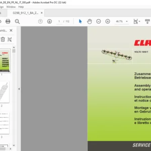 CLAAS VOLTO 1050 T Assembly instructions and operator´s manual_DE_EN_FR_NL_IT - PDF DOWNLOAD