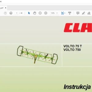CLAAS VOLTO 75 T VOLTO 750 instrukcja obsługi - PDF DOWNLOAD (Polish)