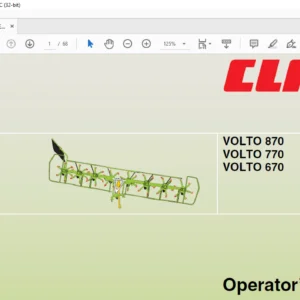 CLAAS VOLTO 870 VOLTO 770 VOLTO 670 Operator’s Manual - PDF DOWNLOAD