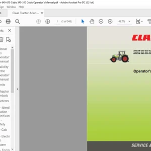 Claas ARION 640-630-620-610 CEBIS ARION 540-530-520-510 CEBIS operator's Manual - PDF DOWNLOAD