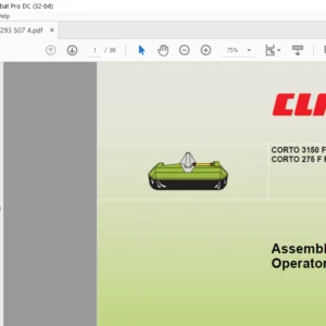 Claas CORTO 3150 F Profil CORTO 275 F Profil Assembly and Operator’s Manual - PDF DOWNLOAD