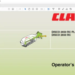 Claas DISCO 2650 RC PLUS DISCO 2650 RC Operating Manual - PDF DOWNLOAD