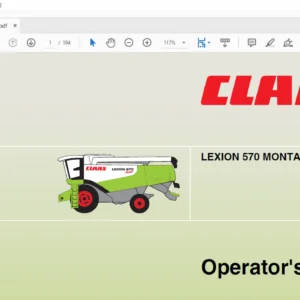 Claas LEXION 570 Montana operator's manual - PDF DOWNLOAD