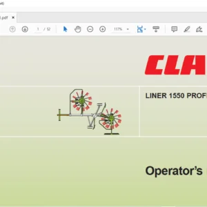 Claas LINER 1550 PROFIL Operator’s manual - PDF DOWNLOAD