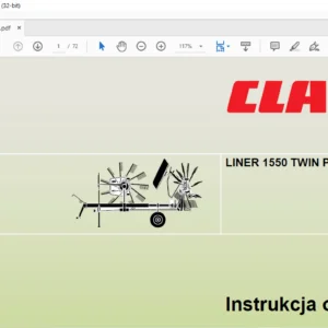 Claas LINER 1550 TWIN Profil Instrukcja obsługi - PDF DOWNLOAD (Polish)
