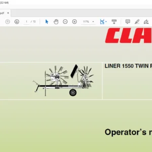 Claas LINER 1550 TWIN Profil Operator’s manual - PDF DOWNLOAD