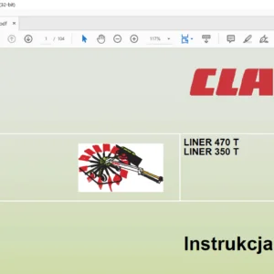 Claas LINER 470 T LINER 350 T Instrukcja obsługi - PDF DOWNLOAD (Polish)