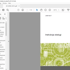 Claas LINER 500 T Instrukcja obsługi - PDF DOWNLOAD (Polish)