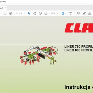 Claas LINER 780 Profil LINER 680 Profil Instrukcja obsługi - PDF DOWNLOAD (Polish)