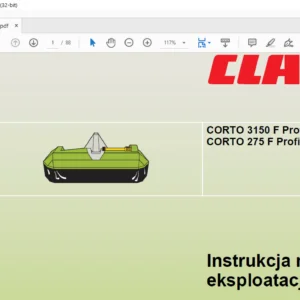 Claas SCORPION 7040 / 7030 6040 / 6030 Instrukcja montażu i eksploatacji - PDF DOWNLOAD (Polish)